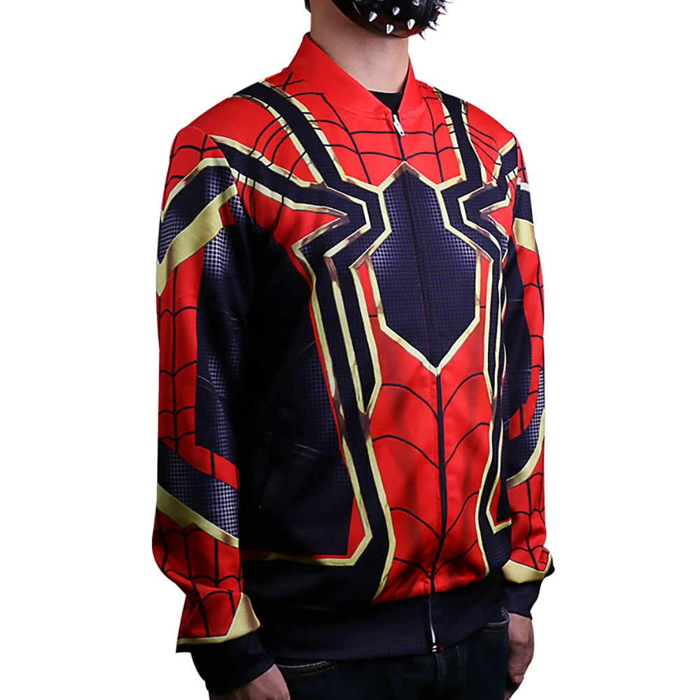 Толстовка с капюшоном и героями мультфильмов мстители Infinity War Человек паук для