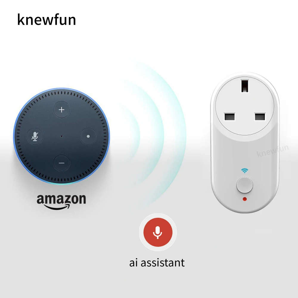 Умная розетка Knewfun беспроводная с таймером USB IOS/Android совместима Alexa и Google Home|socket