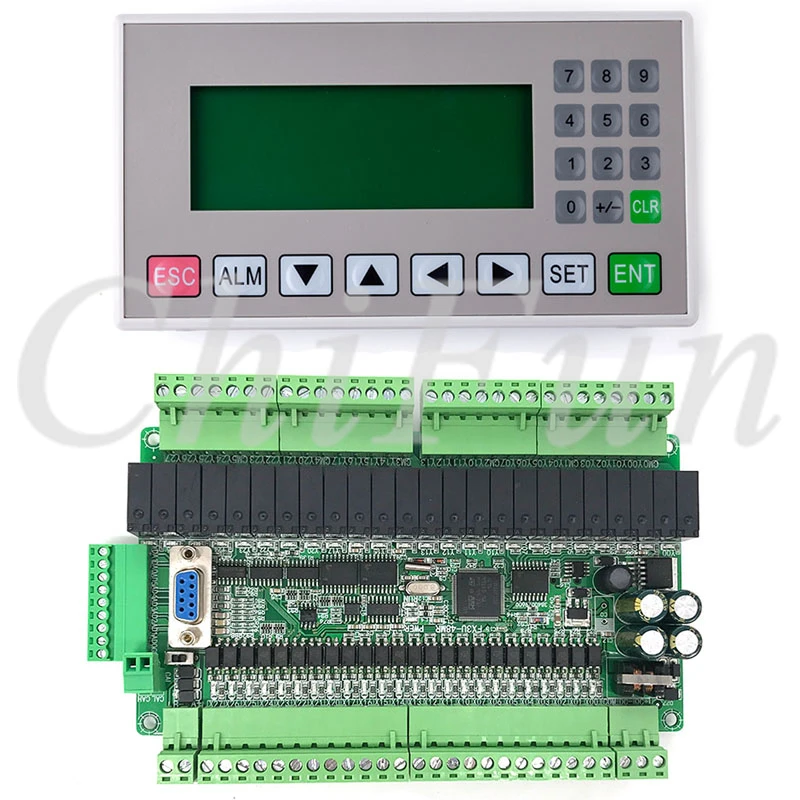Промышленная плата управления ПЛК с текстовым дисплеем MD204L FX3U 48 opint 6AD2DA реле и