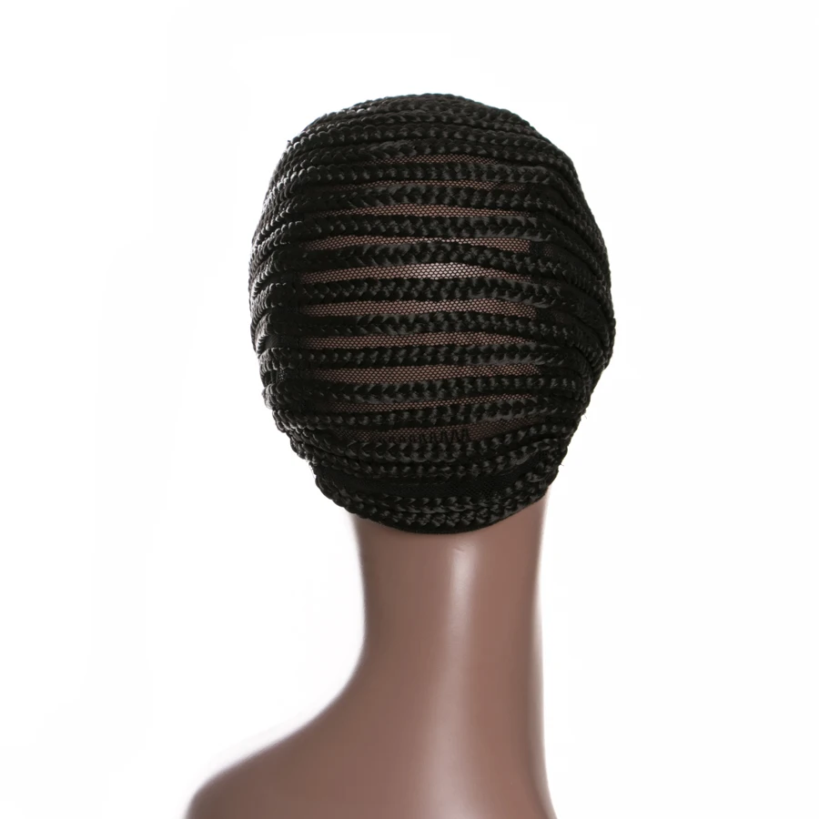 Cornrow Wig Caps For Making Wigs With Adjustable Strap Braided Products 1 piece synthetic Women Hairnets Easycap