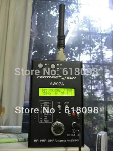 Новинка; 1 предмет Ham Радио коротковолновое радио HF УФ 1,5-490 МГц 3-полосный AW07A анализатор антенны