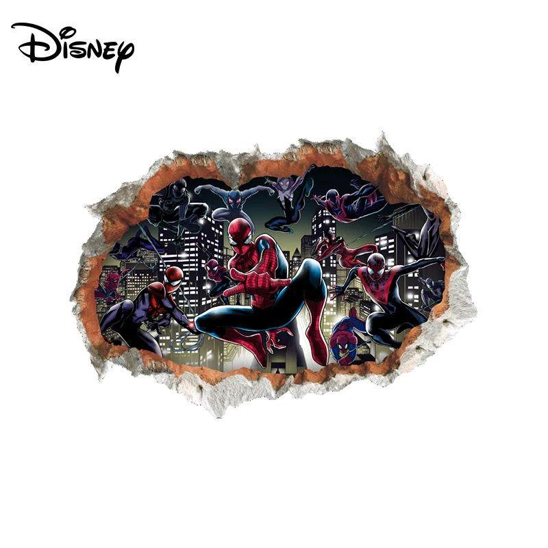 3D наклейки Человек паук Disney креативные Стикеры для окон гостиной спальни детской