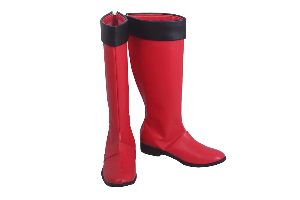 Tokumei Sentai Go-Buster Red Buster Cosplay Boots Red Shoes Custom Made (2)
