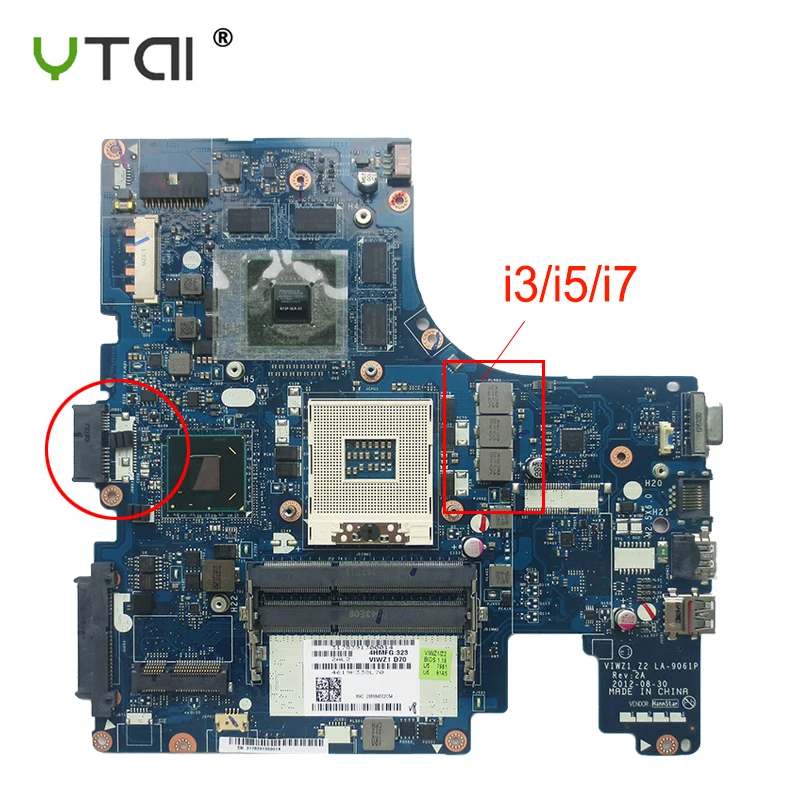 

VIWZ1_Z2 LA-9061P for Lenovo Z400 motherboard PGA989 DDR3 100% tested intact
