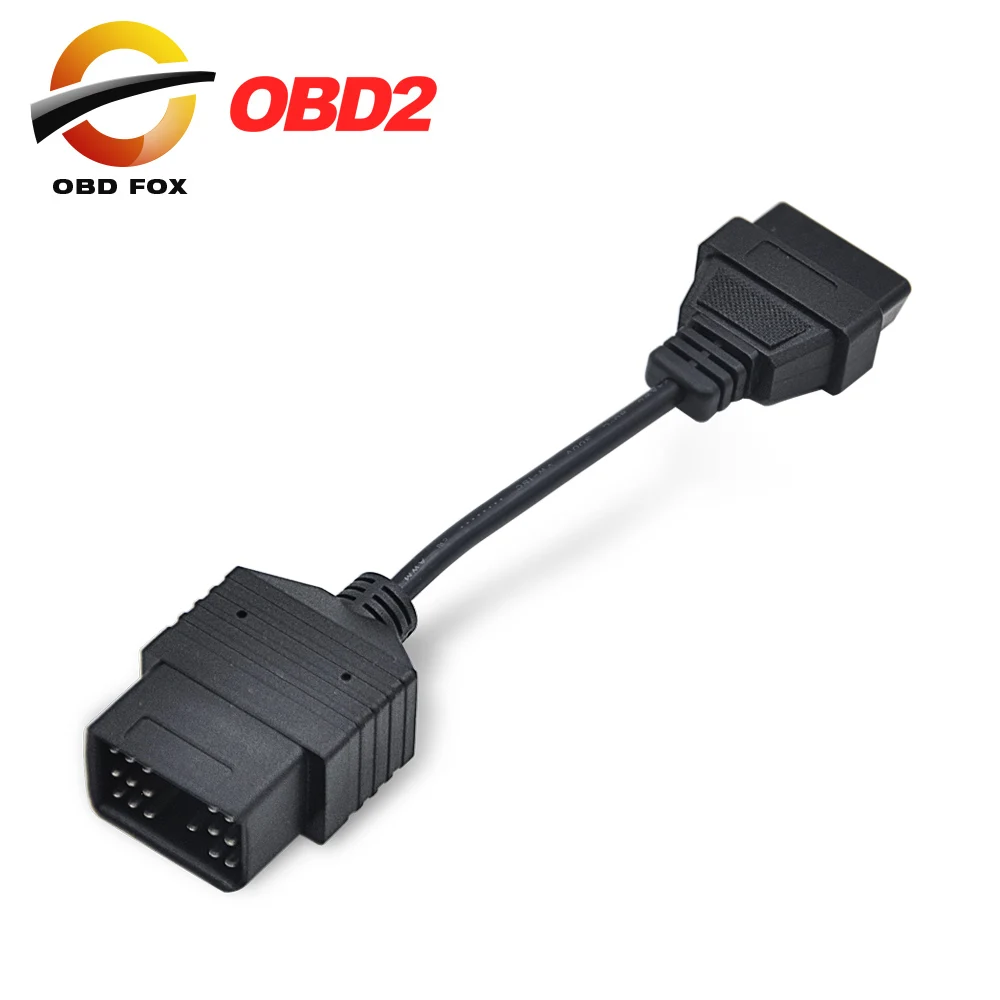 

2019 for Toyota 17 Pin to 16 Pin OBD OBD2 Adapter Cable lead diagnostic interface 17pin OBDII extension cable free shipping