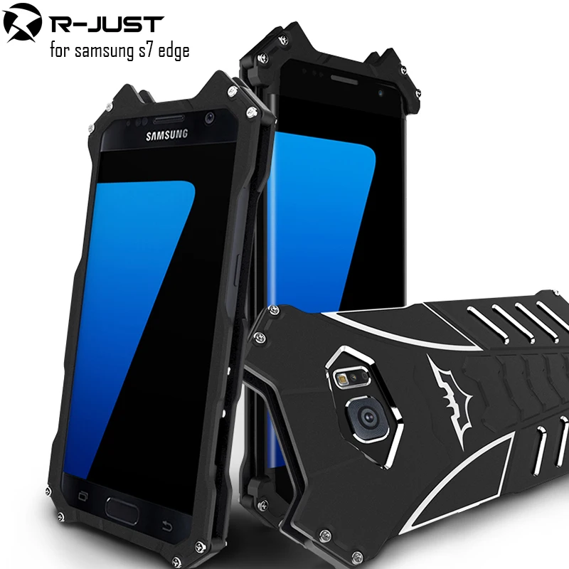 R JUST batman for samsung galaxy s7 edge metal aluminum Shockproof Cover case s7edge g9350 Armor