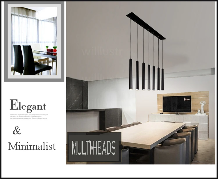 Pingente de Alumínio Moderna Lâmpada Suspensão Iluminação Pendurado Cilindro Lâmpadas Tubo Luz Branco Preto Minimalista Luzes Luxo Led 26 branco preto minimalista luzes luxo