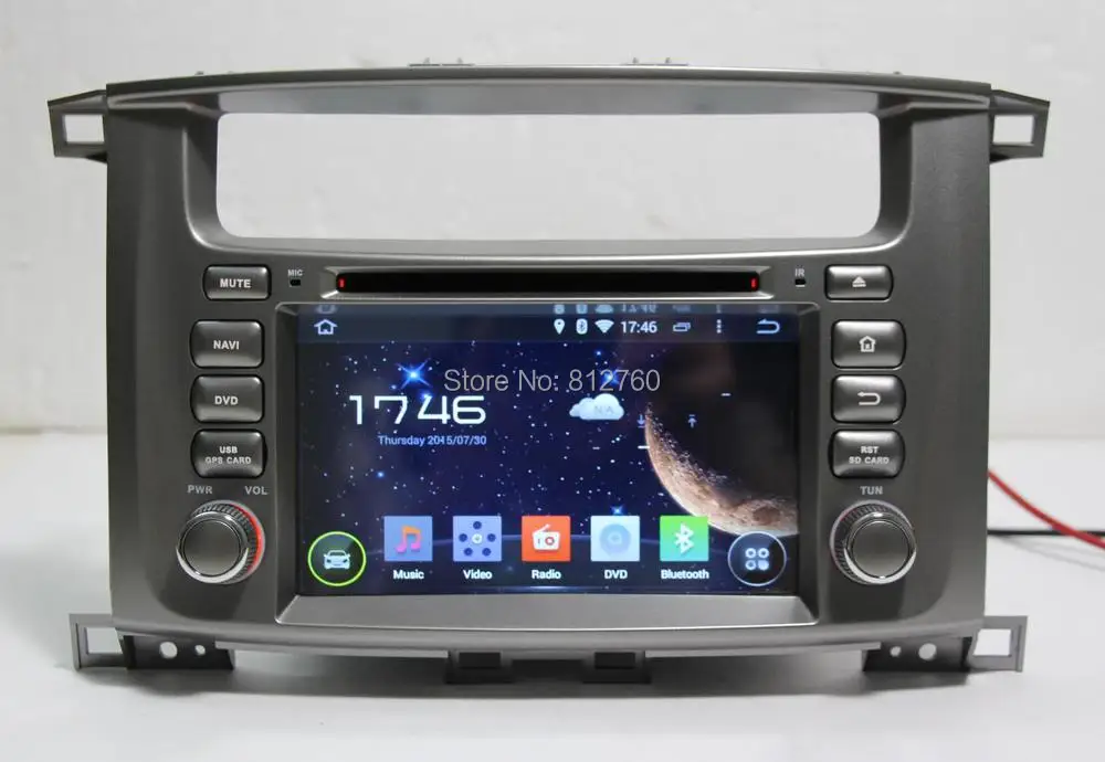 Best Octa Core 1024*600 HD Android 9.0 Car DVD PC GPS for Toyota Land Cruiser/ Landcruiser 100 Radio RDS Stereo Head Unit WIFI 3G 9