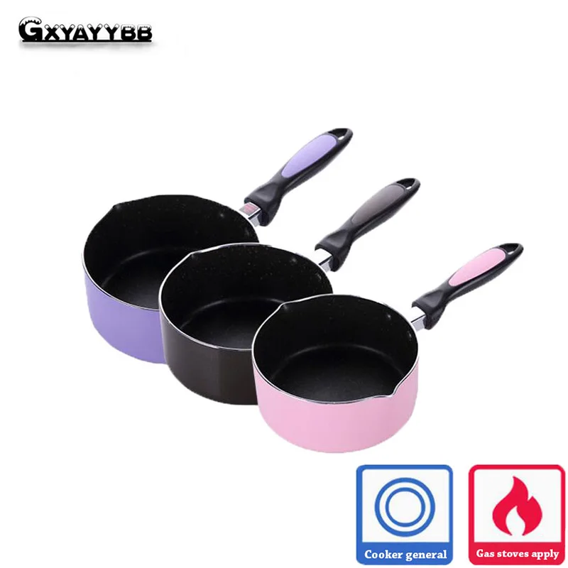 Мини кастрюля GXYAYYBB из алюминиевого сплава 16 см|sauce pan|nonstick pancooking pan |