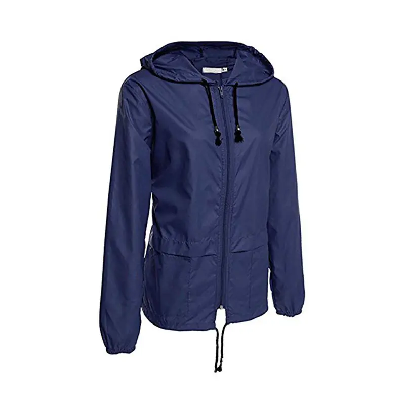 Lightweight Waterproof Raincoat Women Windbreaker Outdoor Zipper Hooded Rain Jacket Casual Long Sleeves Feminino Coats Outwear (10)