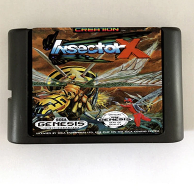 

Insector x Game Cartridge Newest 16 bit Game Card For Sega Mega Drive / Genesis System