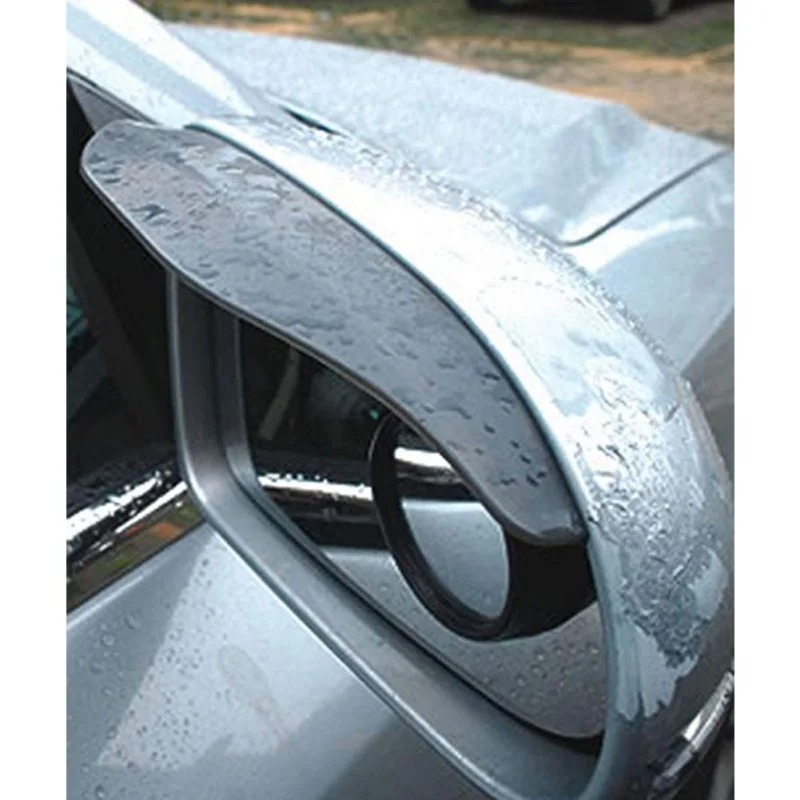 

2pcs PVC Car Rear view Mirror Sticker Rain Eyebrow Weatherstrip Auto Mirror Rain Shield Shade Cover Protector Guard