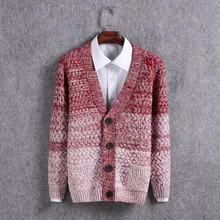 Кардиган вязаный мода V-cardigan мужчины sweate