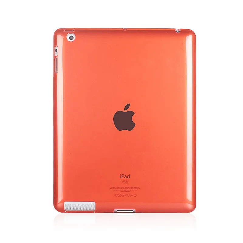 Protector Shell Case For Apple iPad 4 3 2 iPad4 Silicon Cases Cover Clear Color Soft Skin Tablets Pad Accessory Etui Coque Capa (18)