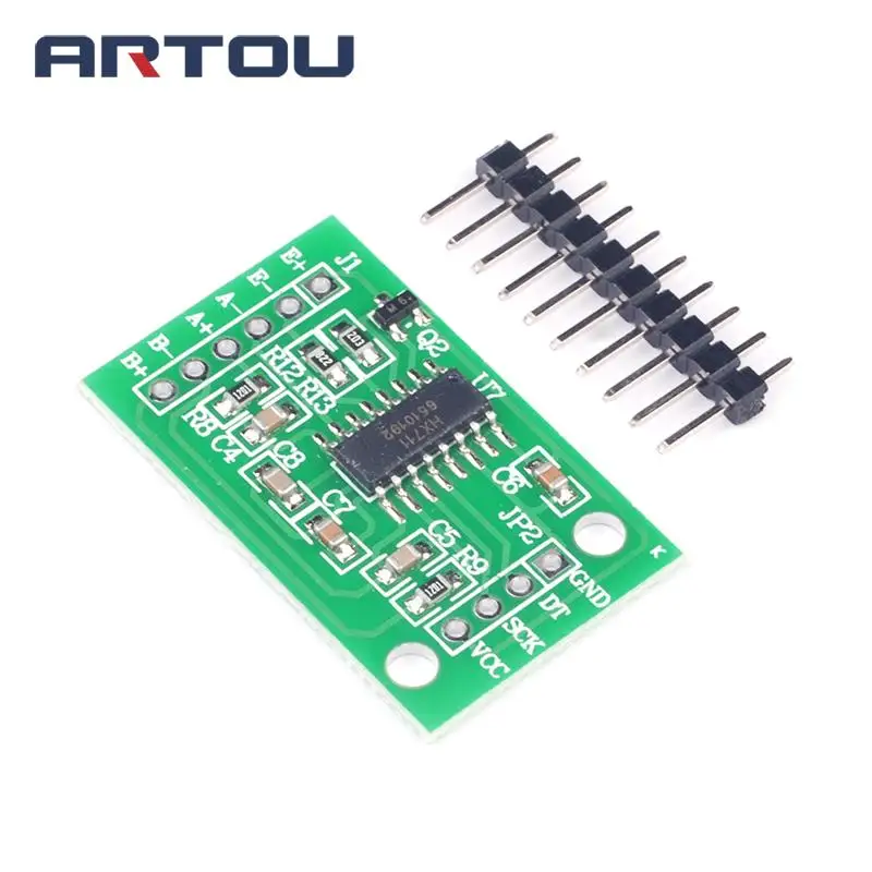 

1PCS HX711 Weighing Pressure Sensor 24-bit Precision A/D Module