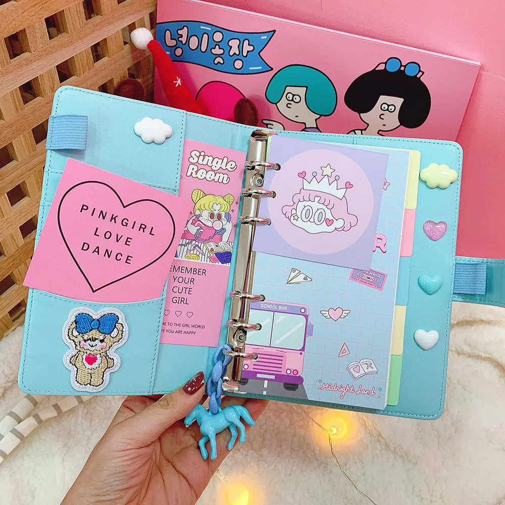 DIY блокнот рубанок Kawaii Bullet Journal Дневник для девочек Органайзер красочная книжная заметка для студентов ежедневный Еженедельный план канцелярские подарки