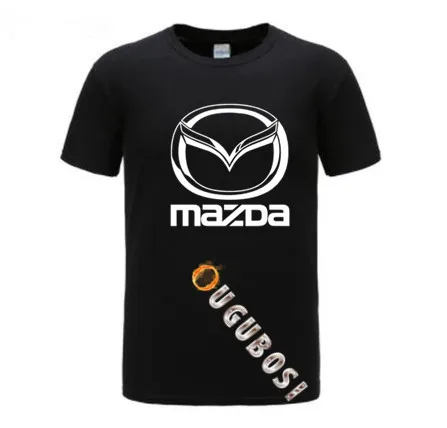 

Men Mazda logo car 100% Cotton T Shirt Tee