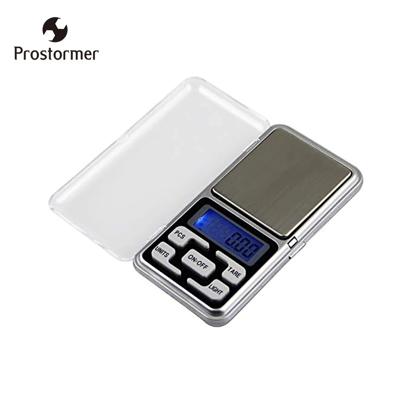 

Prostormer 200g/500G x 0.01g Digital Mini pocket Scales 0.01G Precision Gold and Silver Jewelry Weight Electronic Scales