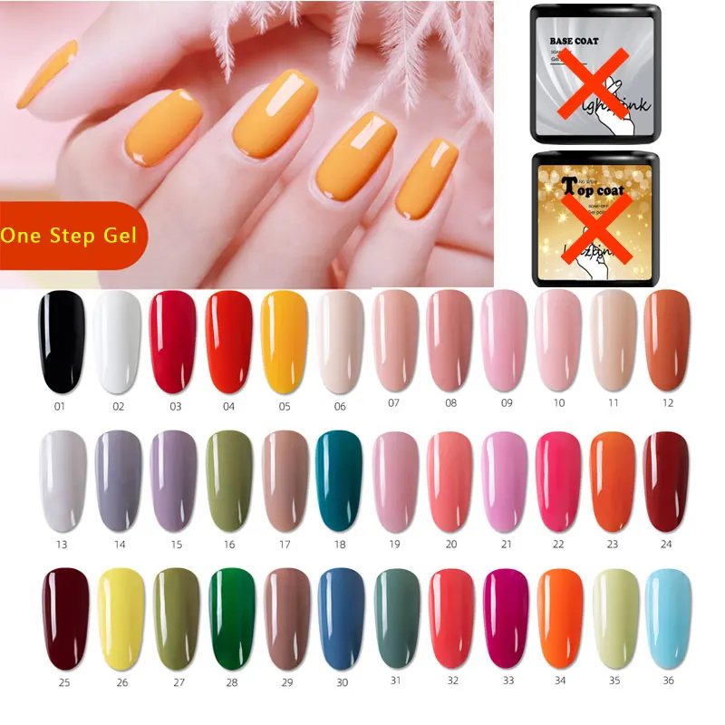 

NEW Convenient Nail Gel Varnish Pencil One Step Gel Nail Pen No Need Top Base Primer 3 In 1 UV Gel Lacquer Glitter Polish