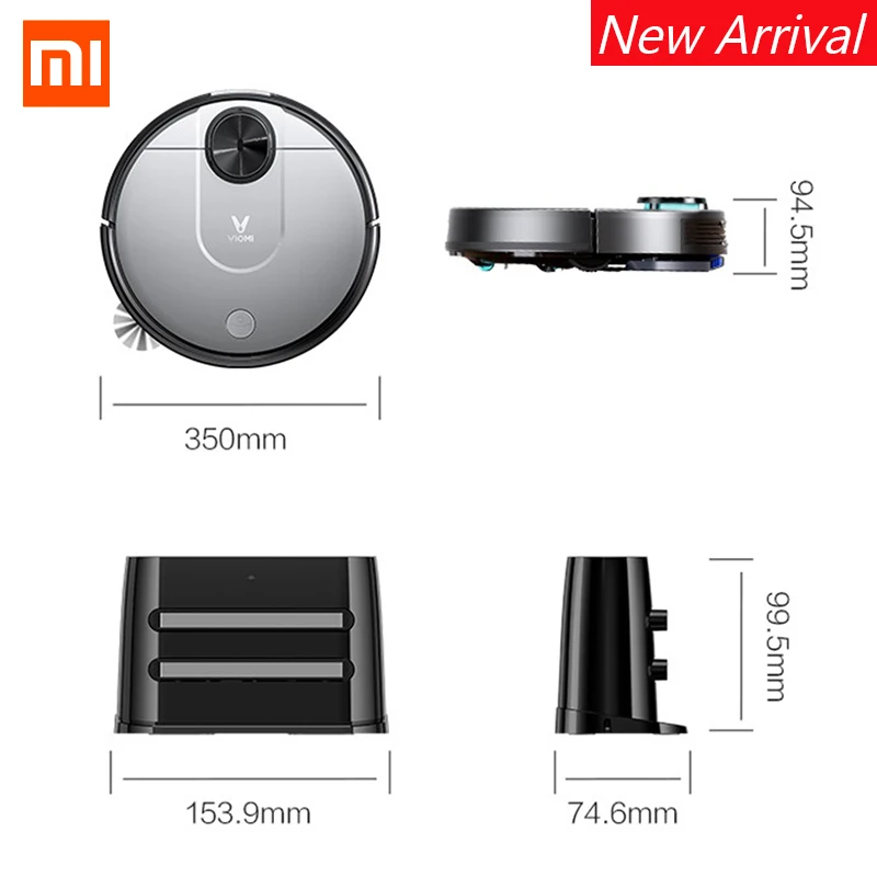 ЕС наличии Xiaomi VIOMI Pro робот пылесос умный бытовой автоматическое мытье уборки
