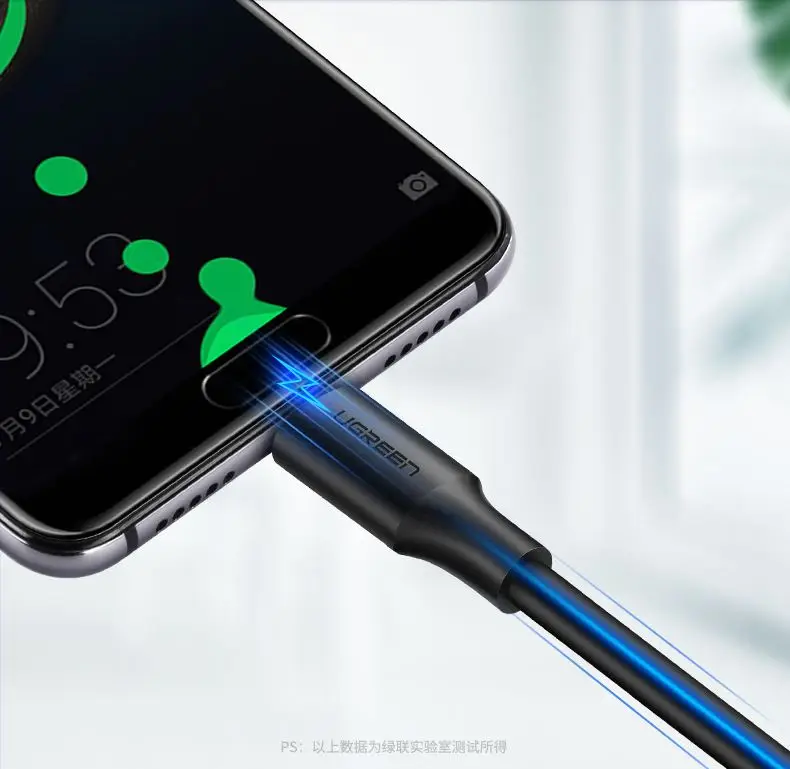 Ugreen usb type C линия передачи данных Универсальная Быстрая зарядка медное покрытие сердечник