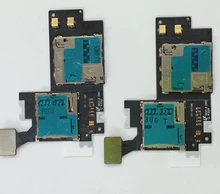 10pcs/lot Original For Samsung Galaxy NOTE2 N7100 SIM Card Holder Micro SD Memory Slot Reader FLEX Cable Free Shipping