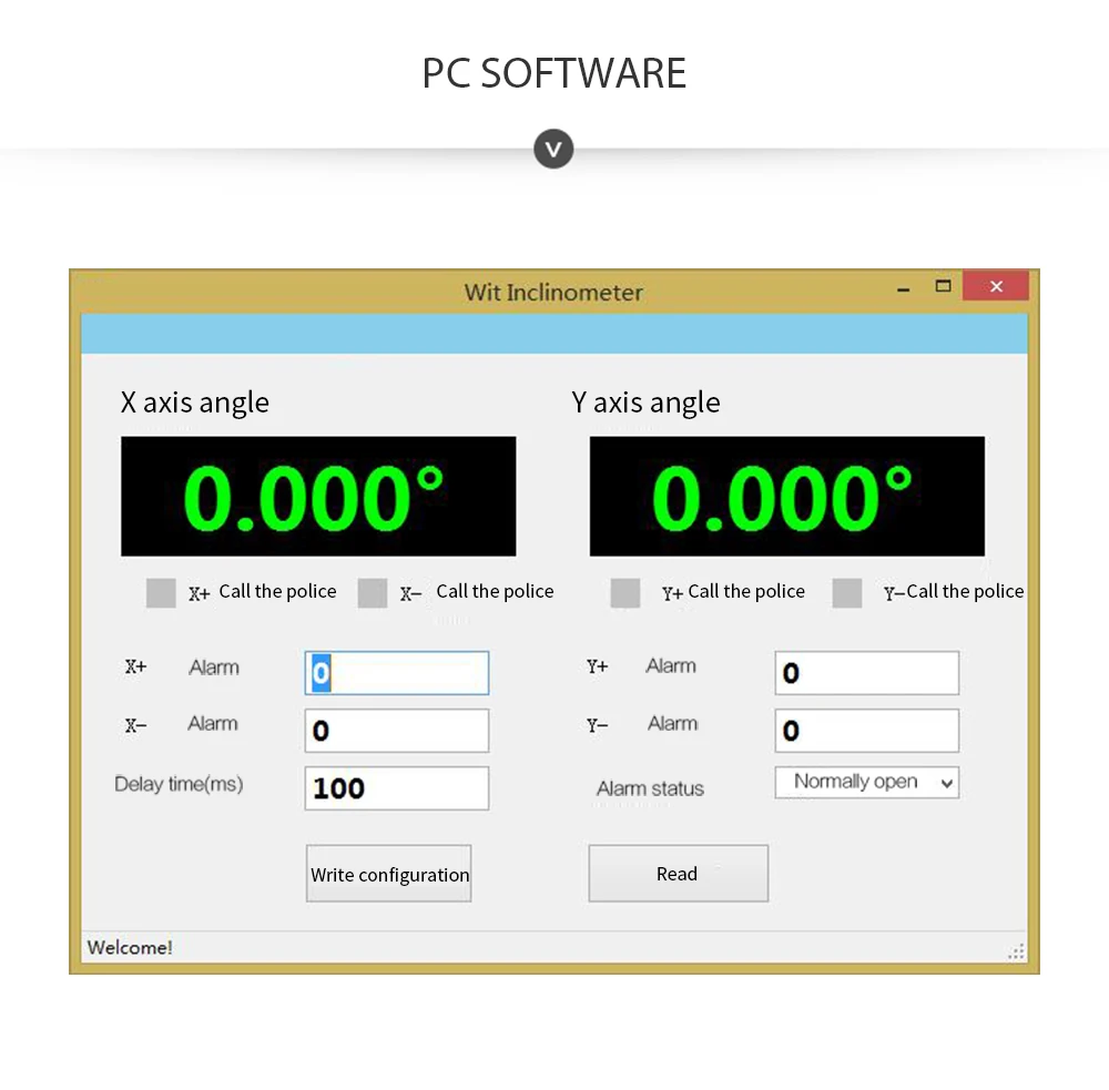 Sinit-sensor de Ângulo de Inclinação de Alta Saída de Corrente à Prova Witmotion Precisão Inclinômetro D'água Antivibração Ip67 - Image 5