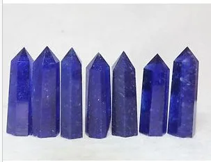 

(7pcs/lot) blue smelt Quartz CRYSTAL WAND
