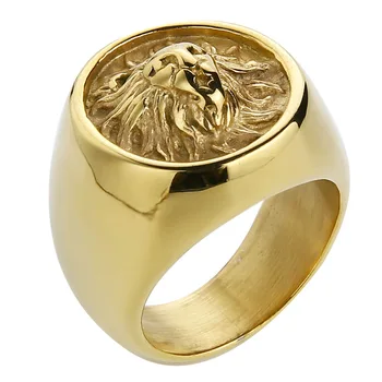 Bague lion or