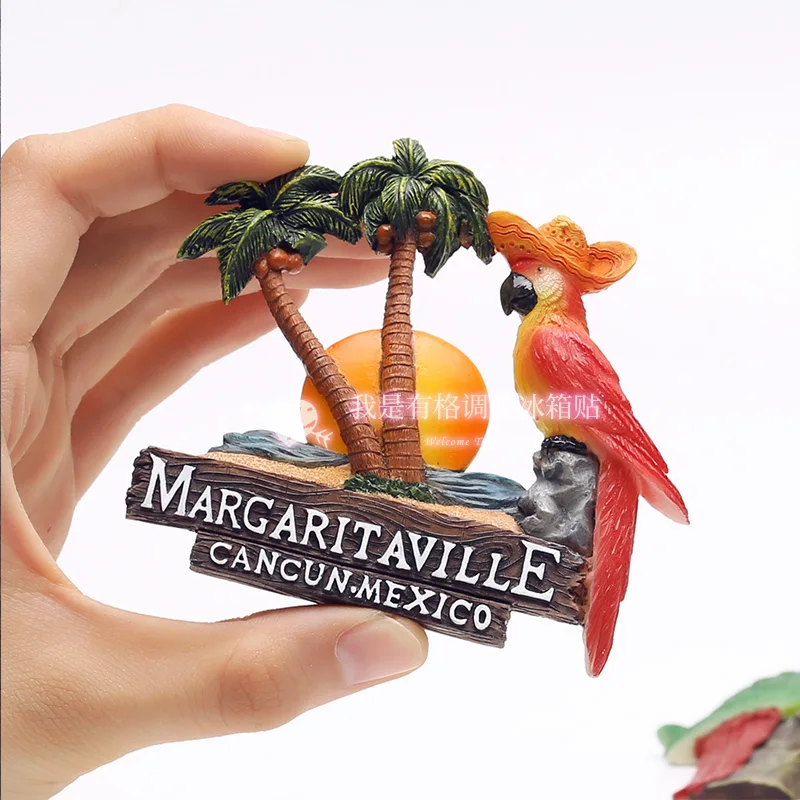 Мексика магнит на холодильник магнитный Канкун Мексика Канкун Тур попугай сувениры