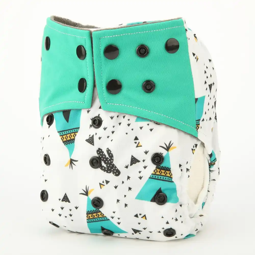 [Sigzagor]ALL IN ONE Charcoal Bamboo Baby Cloth Diaper Nappy Washable