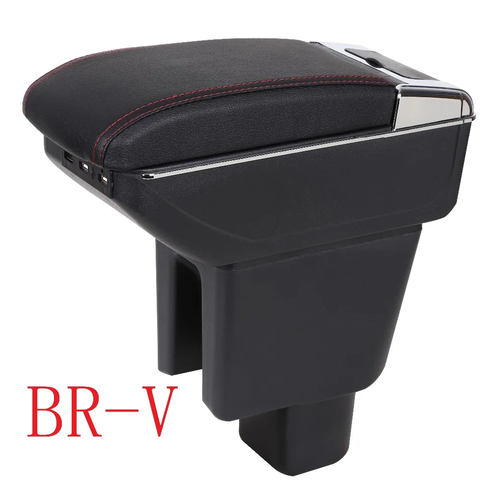 Lift and No Drill on the car.USB armrest For HONDA BRV 2015 2018