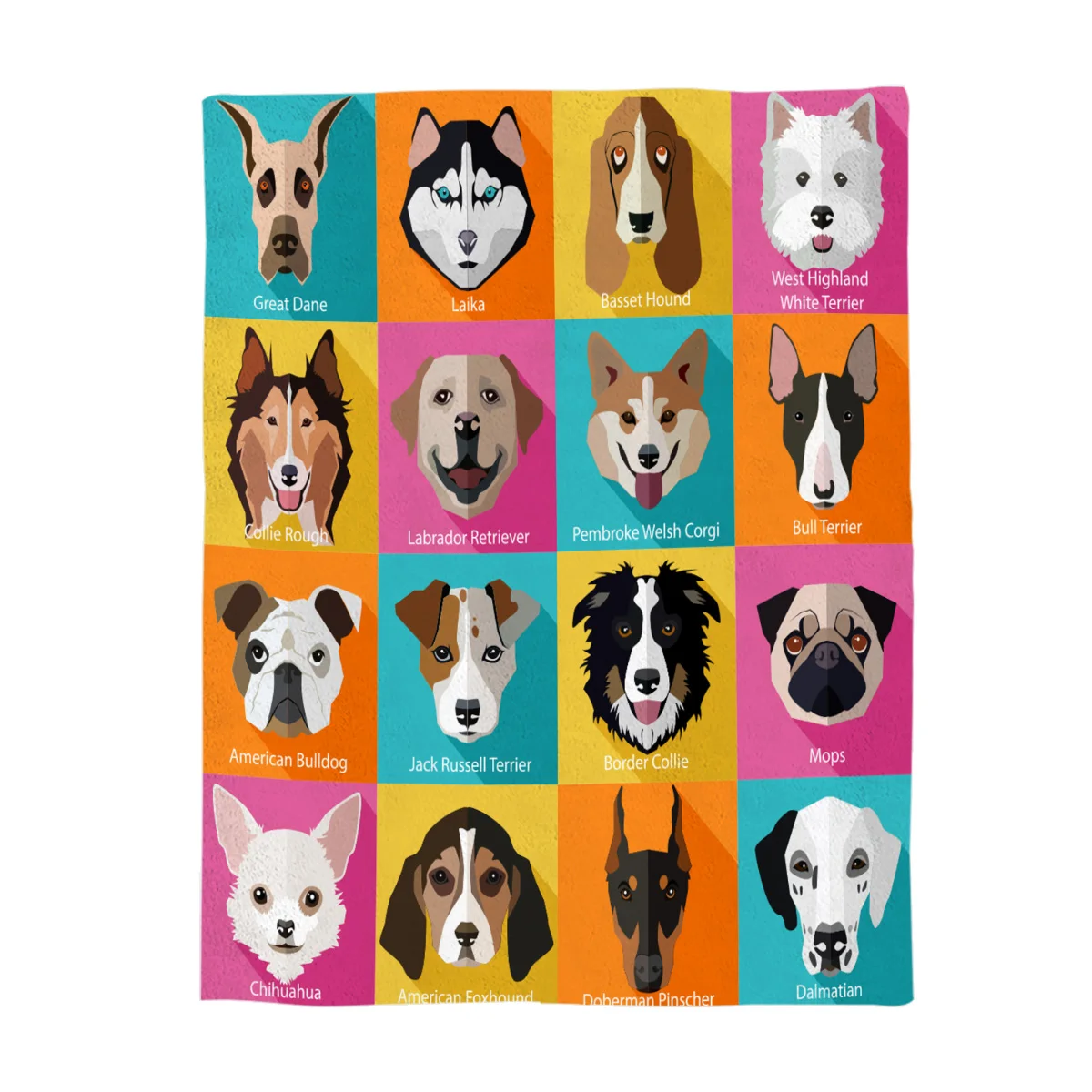 Двухспальное одеяло в виде животных, дизайнерское одеяло с рисунком собаки хаски Шарпей корги, теплое одеяло из микрофибры для собак, постельное белье