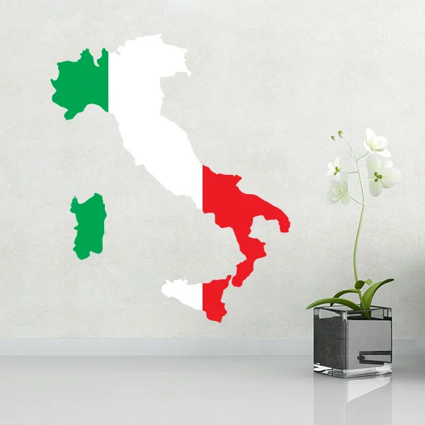 

Flag of Italy wall vinyl sticker custom made home decoration wall sticker wedding decoration PVC wallpaper fashion design