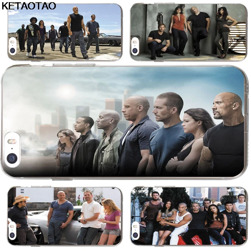Чехлы для телефонов KETAOTAO Fast and furious 7 Paul Walker iPhone 4S 5C 5S 6S 8 SE Plus X прозрачные мягкие