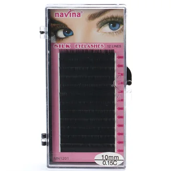 

1 Case Silk Fiber Eyelashes Extension Individual Mink Eyelash Extension Natural Thick Soft Lashes Extension For Professionals