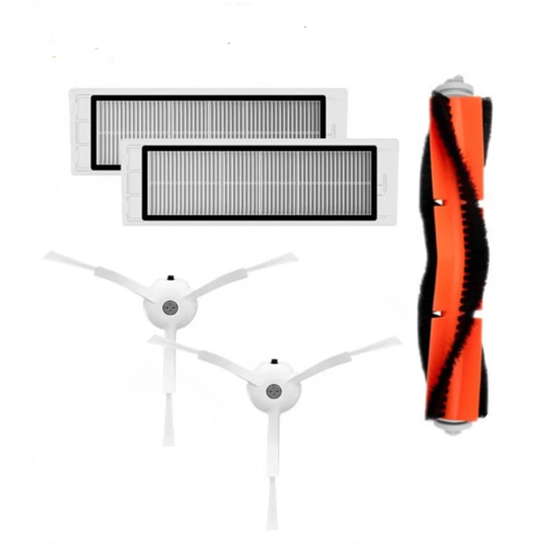 1 main brush 2 piece filter 1 pair of side brush xiao mi robot replacement side brush for Mi roborock S50 S51 vacuum cleaner 1 main brush 2 piece filter 1 pair of side brush xiao mi robot replacement side brush for Mi roborock S50 S51 vacuum cleaner
