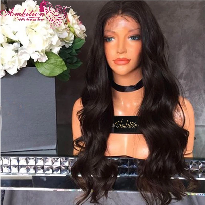 

Best Selling Body Wave 150% Virgin Brazilian Human Hair Full Lace Front Wigs 8A Wavy Glueless Full Lace Wigs for Black Women