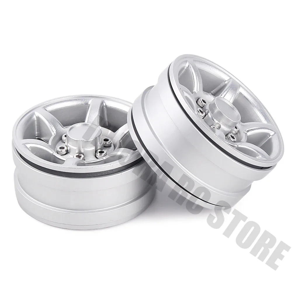 Liga de Alumínio do Carro do Metal Aro da Roda Beadlock para D90 Polegada Tamiya Cc01 Lc70 Lc80 rc 1.55 Tf2 7 rc 1.55 Polegada aro da roda beadlock