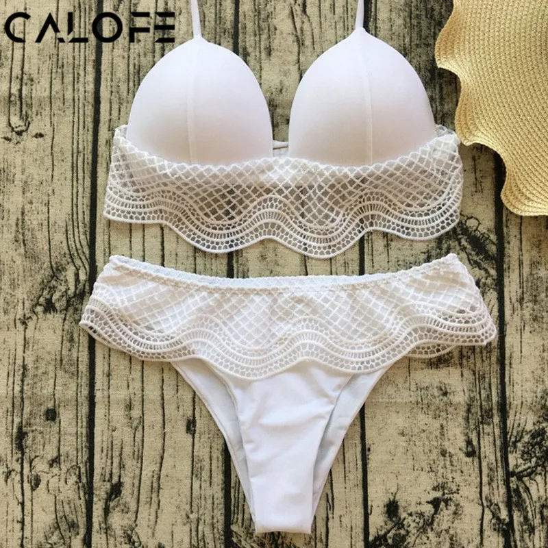 Buy 2018 Black Women Micro Bikini Set Sexy White Lace 