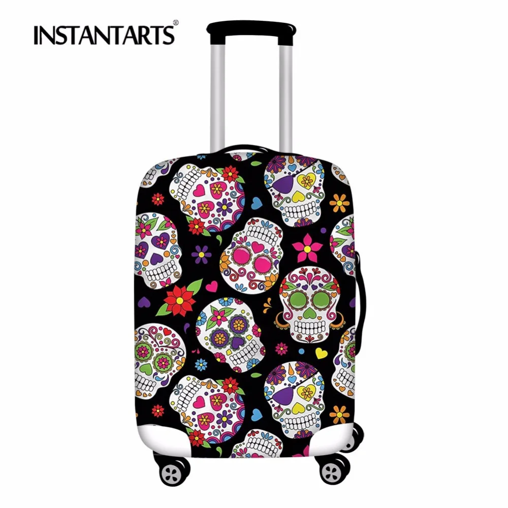 candy skull suitcase