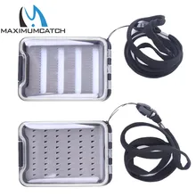 Maximumcatch NDS пластиковый двухсторонний водонепроницаемый ящик для ловли нахлыстом удобный захват и щелевая пенопластовая вставка прозрачная крышка коробка для ловли нахлыстом