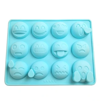 

Creative 12 Even Expression Supply Silicone Mold Candy Chocolate Ice Grid Mold DIY Baking Mold Cartoon Model Food Grade Silicone