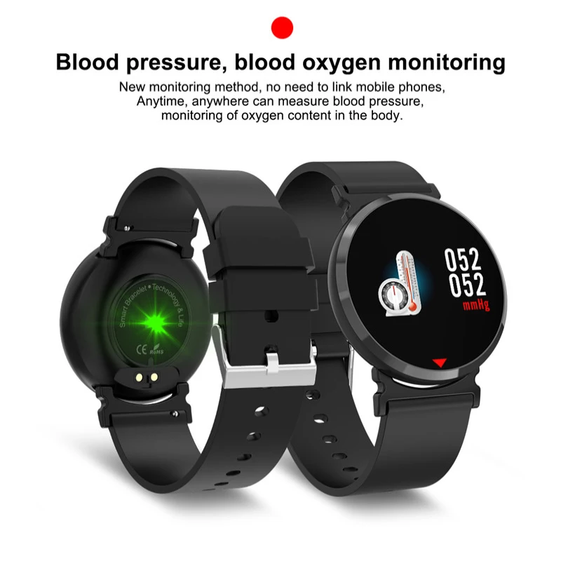 Heart Rate Monitor Smart Watch Color IPS Screen Pedometer Calorie Sport Fitness Watch Clock Blood Pressure Oxygen Smart Watch