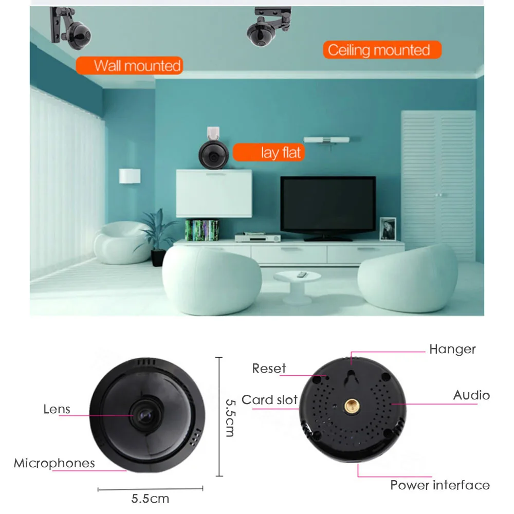 1080 P macchina fotografica Esterna Senza Fili Wifi Smart Home Casa Intelligente di Sicurezza Macch