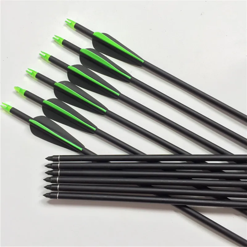 12pc Size 30 "SP 750 Fiberglass Arrow 3" Shields Cut Plastic Blades For