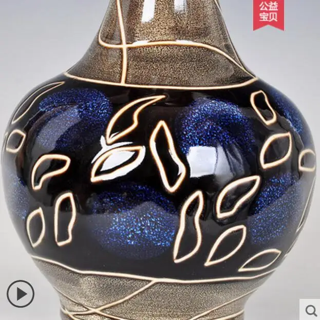 Simple Creative Living Room Arrangement Flower Vase European Decoration Vase Home Decoration Jingdezhen Ceramics