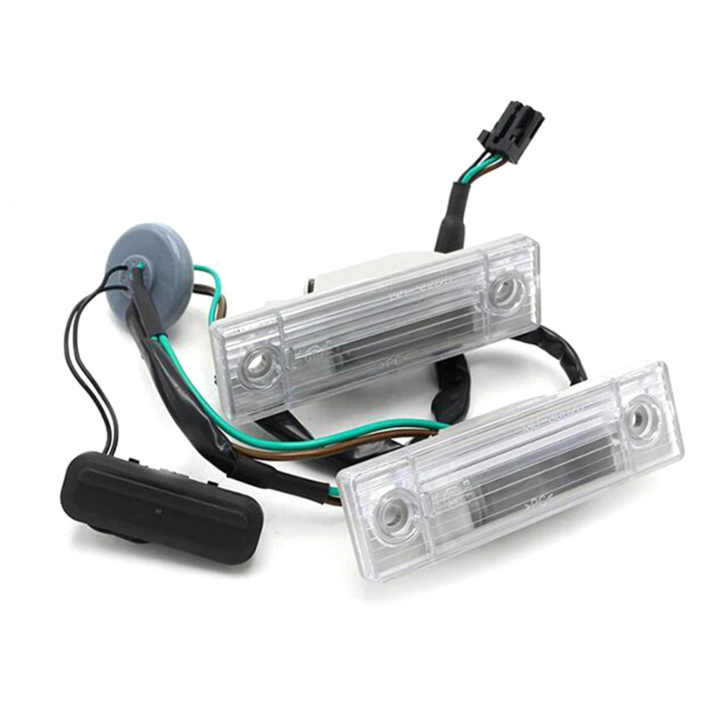 1SET Car Auto Rear Trunk Switch Assembly with 2PCS W5W License Plate