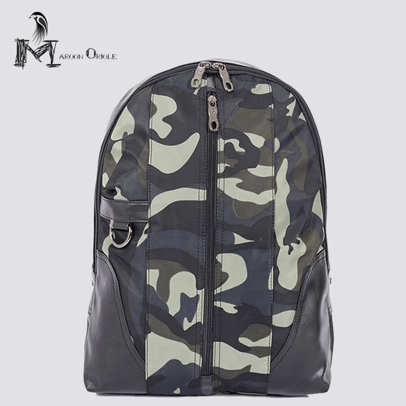 Discount Men waterproof camo backpack leather men bag pack for laptop camouflage fashion men