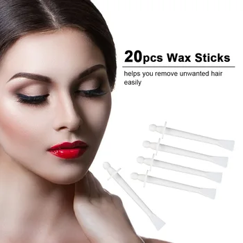 

20pcs 2-In-1 Wax Stick for Face Nose Eyebrow Hair Removal Wax Applicator Professional Hair Removal For Beauty Tools Waxing Stick